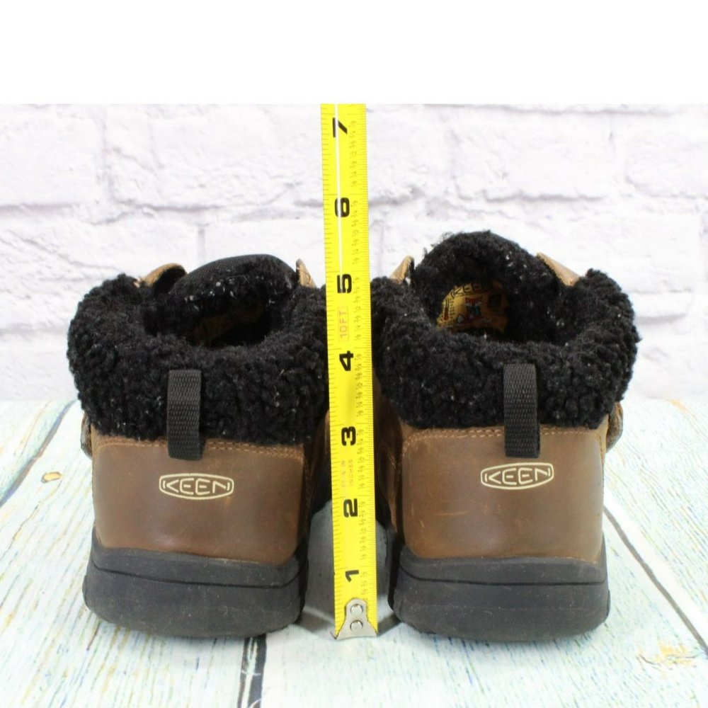 Keen Kootenay IV Brown Leather Hook & Loop Waterproof Ankle Chukka Boot Size 4 - Picture 6 of 9